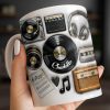 Celebrate Your Love for Classic Music Featuring Vintage Audio Equipment - Personalized Custom Coffee Mug - HOB029_MG