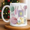 Celebrate Your Love For Crafting With Yarn And Needles - Personalized Custom Coffee Mug - HOB007_MG