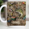 Celebrate Your Love for Fishing with Iconic Angling Gear - Personalized Custom Coffee Mug - FISH017_MG