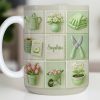 Celebrate Your Love For Gardening With Gardening Tools And Flowers - Personalized Custom Coffee Mug - GAR032_MG