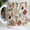 Celebrate Your Love for Reading and Writing - Personalized Custom Coffee Mug - BLV082_MG