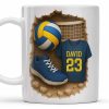 Celebrate Your Love for Volleyball With Sports Gear - Personalized Custom Coffee Mug - SPORT028_MG