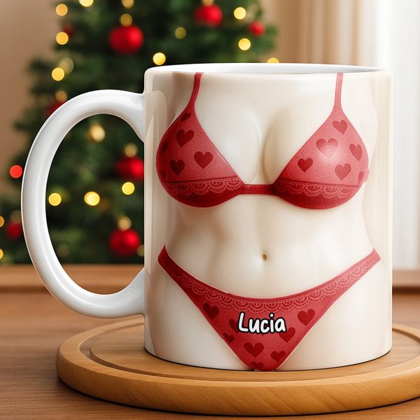 Celebrate Your Love With A Playful Romantic Design - Personalized Custom Coffee Mug - CPL1159_MG