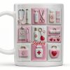 Celebrate Your Medical Journey with Essential Medical Icons - Personalized Custom Coffee Mug - DOC062_MG