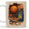 Celebrate Your Passion For Basketball, Sneakers And Jersey - Personalized Custom Coffee Mug - SPORT010_MG