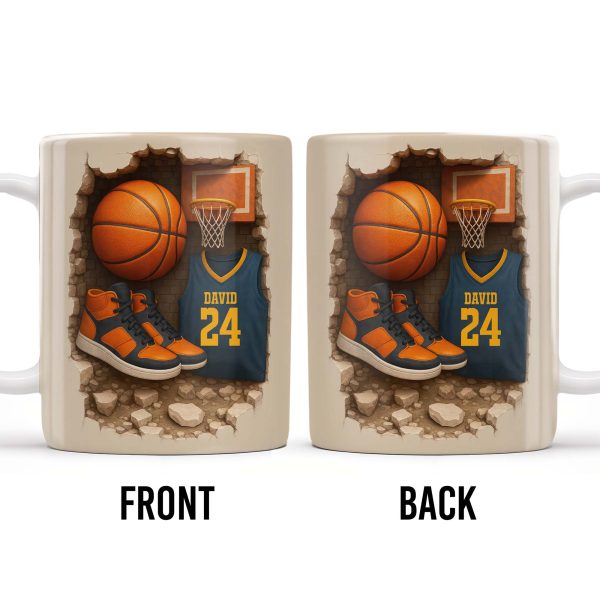 Celebrate Your Passion For Basketball, Sneakers And Jersey - Personalized Custom Coffee Mug - SPORT010_MG