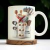 Celebrate Your Passion For Culinary Arts With Cooking Utensils And Chef's Hat - Personalized Custom Coffee Mug - GRAD281_MG