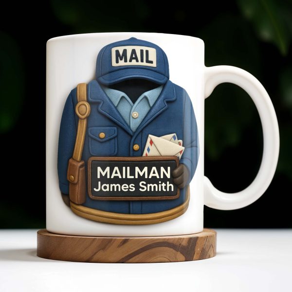 Celebrate Your Personalized Mailman, Postal Uniform and Accessories - Personalized Custom Coffee Mug - FAM329_MG