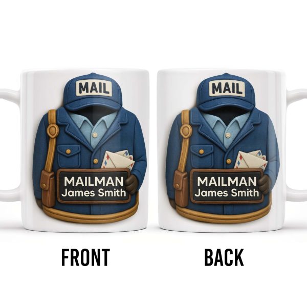 Celebrate Your Personalized Mailman, Postal Uniform and Accessories - Personalized Custom Coffee Mug - FAM329_MG