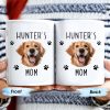 Celebrate Your Pet Love With A Charming Dog And Paws Mug - Personalized Custom Coffee Mug - PET093_MG