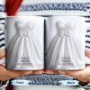 Celebrate Your Special Day With An Elegant Bride-Themed Mug - Personalized Custom Coffee Mug - CPL428_MG