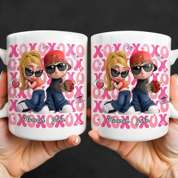 Celebrate Your Special Moments With Adorable Cartoon Figures - Personalized Custom Coffee Mug - CPL1286_MG