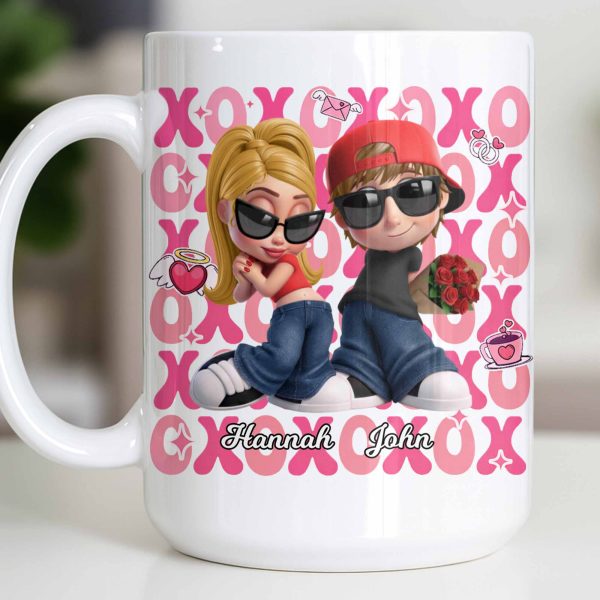 Celebrate Your Special Moments With Adorable Cartoon Figures - Personalized Custom Coffee Mug - CPL1286_MG
