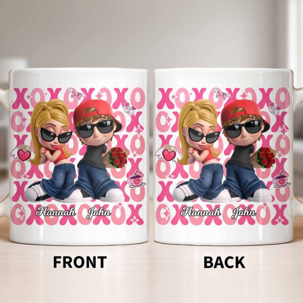 Celebrate Your Special Moments With Adorable Cartoon Figures - Personalized Custom Coffee Mug - CPL1286_MG