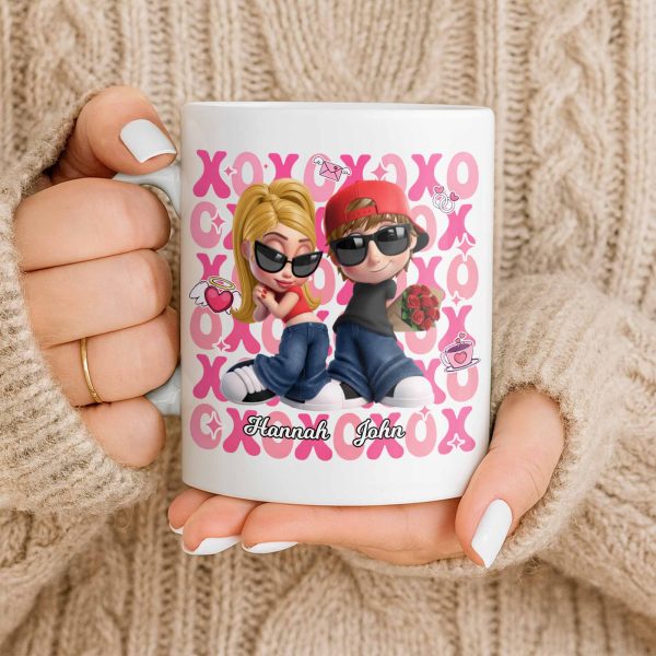 Celebrate Your Special Moments With Adorable Cartoon Figures - Personalized Custom Coffee Mug - CPL1286_MG
