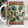 Celebrate Your Sports Achievements, Football And Helmet Design - Personalized Custom Coffee Mug - SPORT072_MG