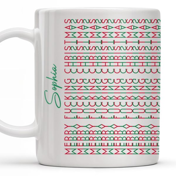 Celebrate Your Unique Style With Aztec Patterns - Personalized Custom Coffee Mug - XMAS154_MG