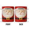 Celebrates Christmas With A Cheerful Santa Design - Personalized Custom Coffee Mug - XMAS092_MG