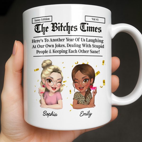 Celebrating Another Year Of Friendship And Laughter - Personalized Custom Coffee Mug - BST521_MG