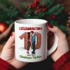 Celebrating Christmas Together, Couple Gift, Personalized Mug, Anniversary Couple Mug, Christmas Gift