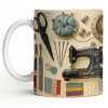 Celebrating the Art of Crafting With Sewing Essentials - Personalized Custom Coffee Mug - JBS087_MG
