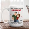 Ceramic Mug Personalized With Playful Girlfriend Quote Cute Couple Design A Unique Romantic Gift For Him