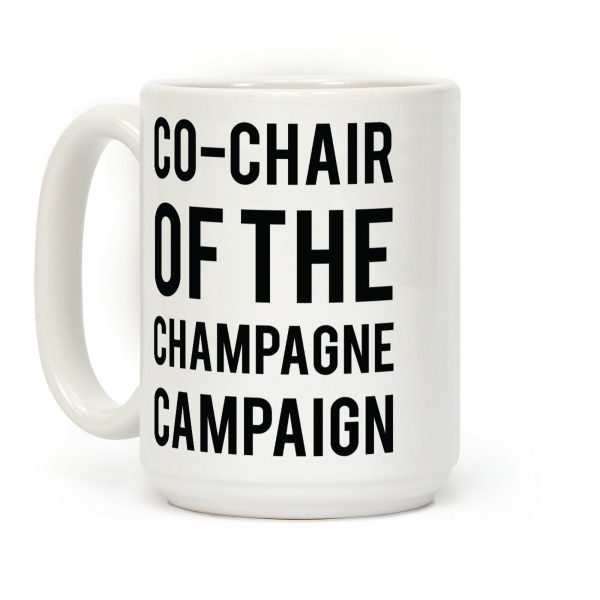 Champagne Campaign Black Coffee Mug
