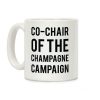 Champagne Campaign Black Coffee Mug
