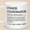 Chaos Coordinator Coffee Mug, Funny Gift for Boss Lady Teacher Mom Manager, Appreciation Birthday Christmas Gift