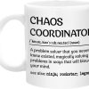 Chaos Coordinator Coffee Mug, Funny Gift for Boss Lady Teacher Mom Manager, Appreciation Birthday Christmas Gift