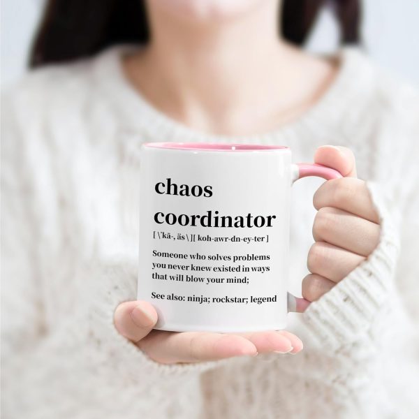 Chaos Coordinator Coffee Mug Funny Gift for Boss Teacher Coworker