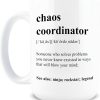 Chaos Coordinator Coffee Mug, Funny Gift for Teacher Boss Manager Coworker, Birthday Christmas Appreciation Gift