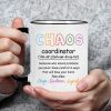 Chaos Coordinator Coffee Mug, Funny Office Gift for Boss Coworker Manager, Birthday Christmas Appreciation Gift