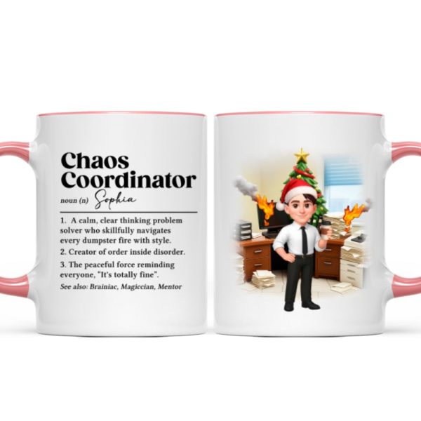 Chaos Coordinator Definition Office Humor - Personalized Mug - Christmas Gift for Coworkers, Husband, Wife, Daughter, Son, Friends