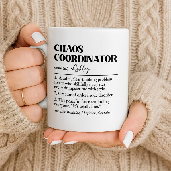 Chaos Coordinator, Definition Text Design - Personalized Custom Coffee Mug - COL124_MG