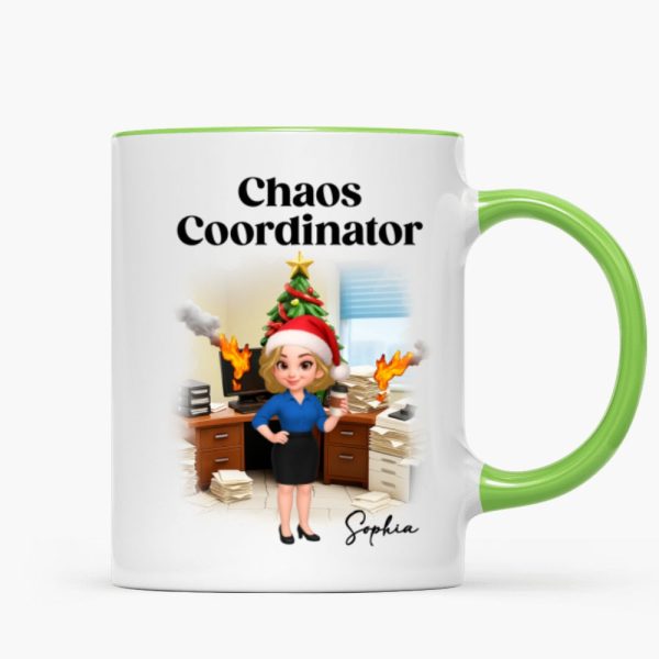 Chaos Coordinator Office Humor - Personalized Mug - Christmas Gift for Coworkers, Husband, Wife, Daughter, Son, Friends