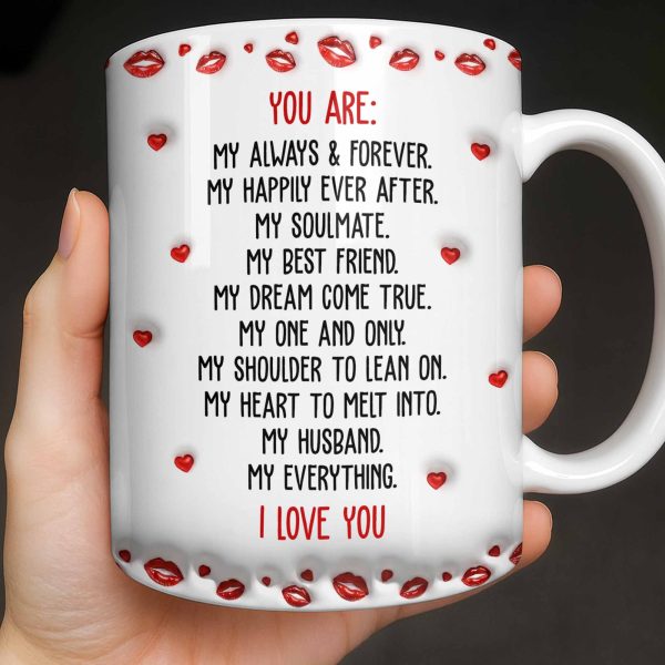 Charming Character Illustrations With Hearts - Personalized Custom Coffee Mug - HSB083_MG