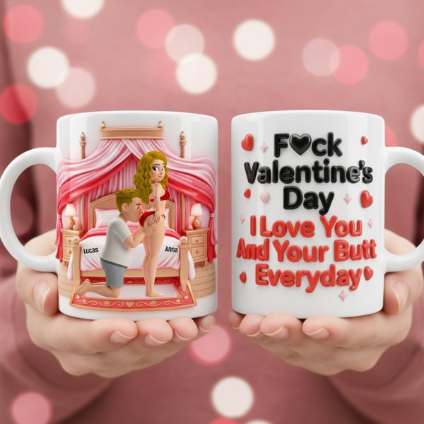 Cheeky Couple Coffee Mug - Personalized Gifts For Couples 01natn131225