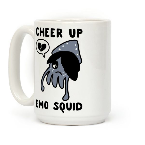 Cheer Up, Emo Squid Coffee Mug