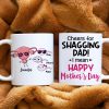 Cheers For Shagging Dad, Gift For Mom, Personalized Mug, Sperm Mug, Mother's Day Gift