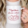 Cheers To Forever Couple Custom Heart Locket - Personalized Mug - Gift For Her, Gift For Him