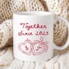 Cheers To Forever Couple Custom Heart Locket - Personalized Mug - Gift For Her, Gift For Him