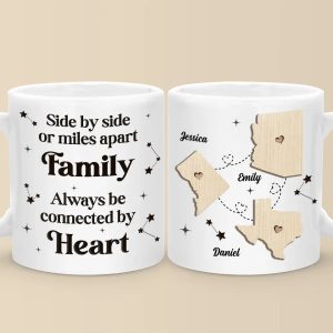 Cherishing Moments With Family This Holiday - Family Personalized Custom Mug - Christmas Gift For Family Members, Siblings, Brothers, Sisters