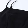 Chic Square Neck High Slit Bodycon Sleeveless Formal Maxi Dress - Black