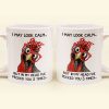 Chicken I May Look Calm Pecked You 3 Times Funny Gift - Funny Mug