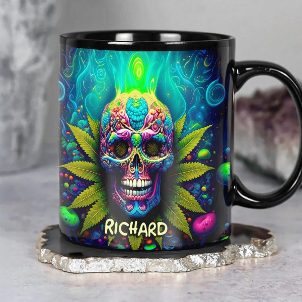 Chill Skull Mug Personalized Gifts For Stoners 04TODT100625