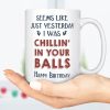 Chillin' In Dad Balls Personalized Custom Father's Day Mug DA199 890483