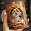 Choco, Cute Dog In A Cozy Dog House - Personalized Custom Coffee Mug - DOG135_MG