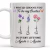 Choose You To Be My Besties, Flowers And Butterflies - Personalized Custom Coffee Mug - BST265_MG