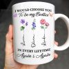 Choose You To Be My Besties, Flowers And Butterflies - Personalized Custom Coffee Mug - BST265_MG